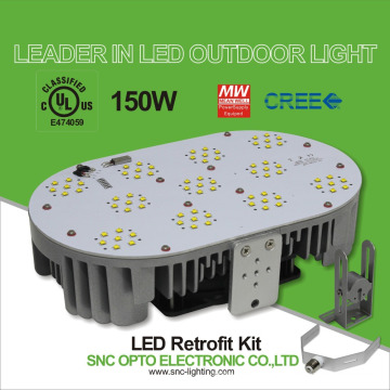 17250LM UL Listed 150W LED Retrofit Kit, Replaces 500W HID, led shoebox retrofit kits